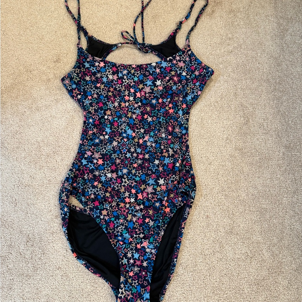 J. Crew Star Patterned One Piece Swimsuit - Multicolor